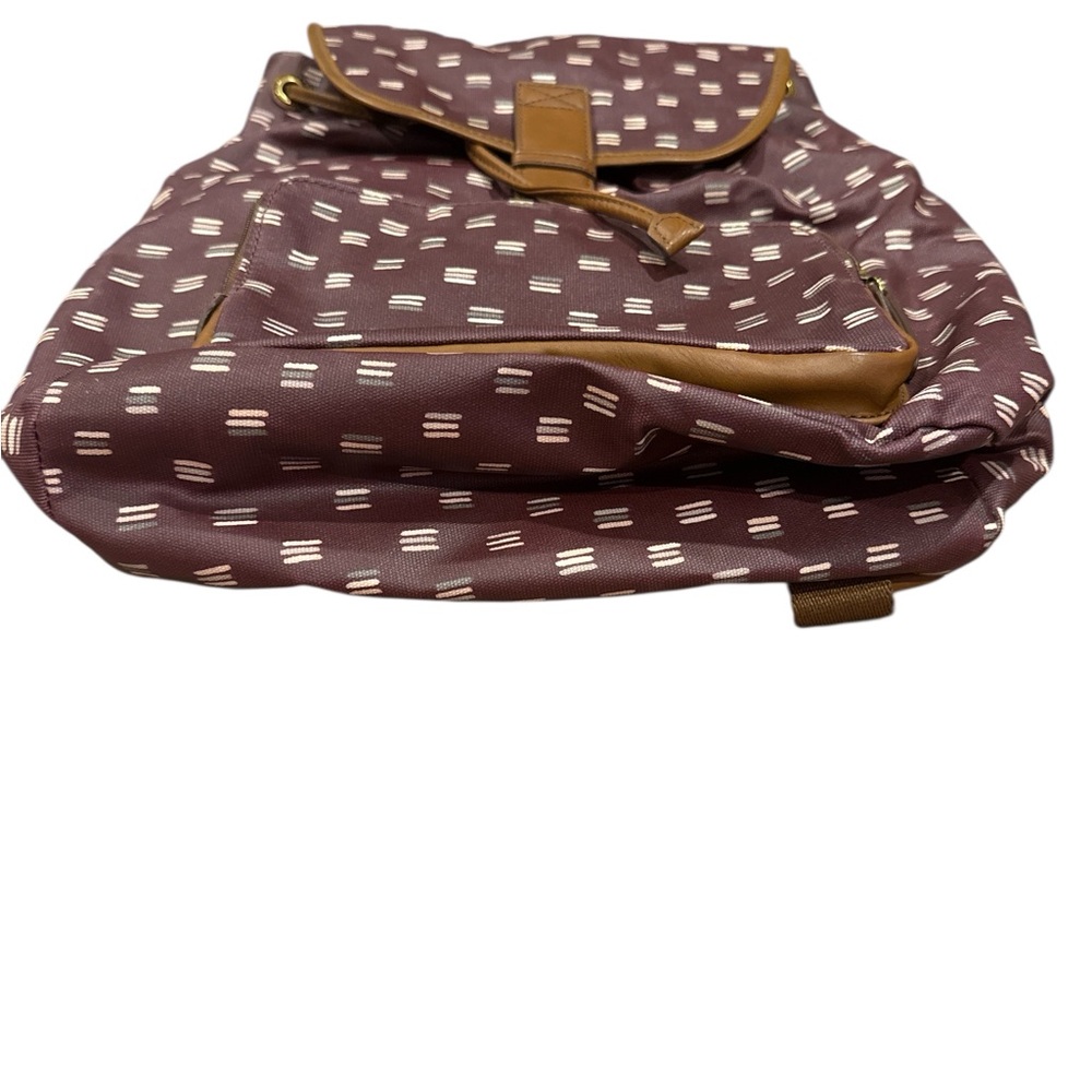 Fossil Maroon Patterned Women's Backpack - image 2